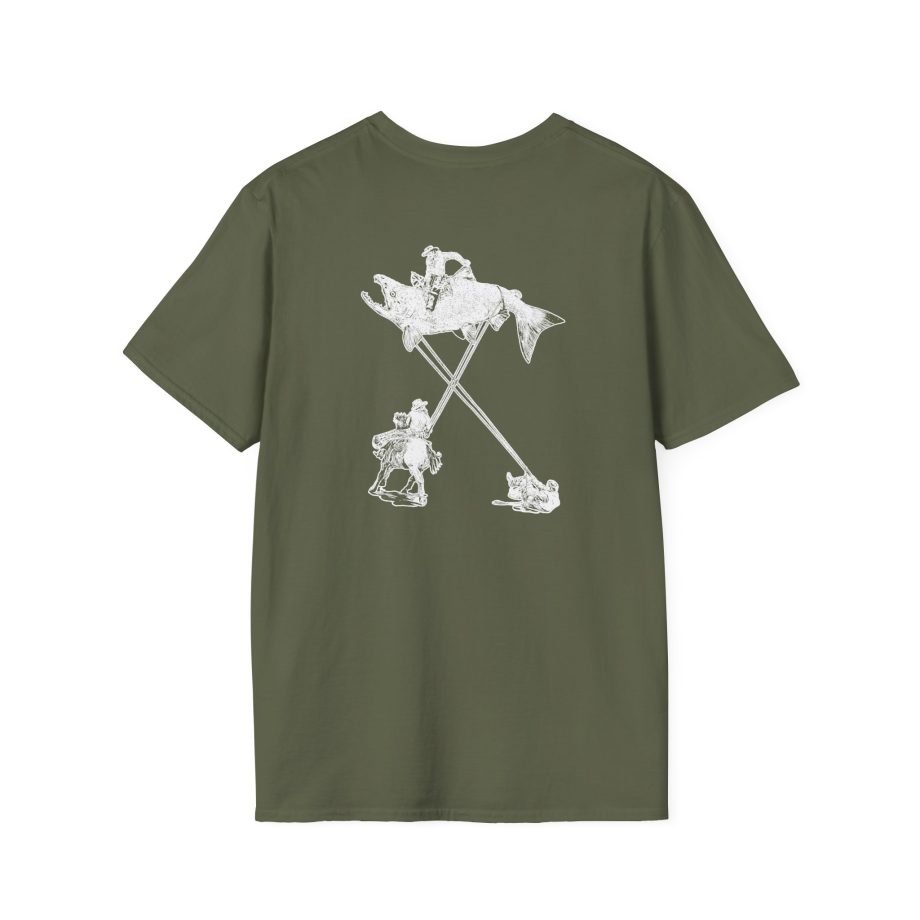 The Take Charcoal Salmon Rodeo Unisex Softstyle T-Shirt