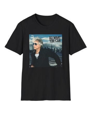 Bon Jovi Do What You Can Portrait Unisex Softstyle T-Shirt