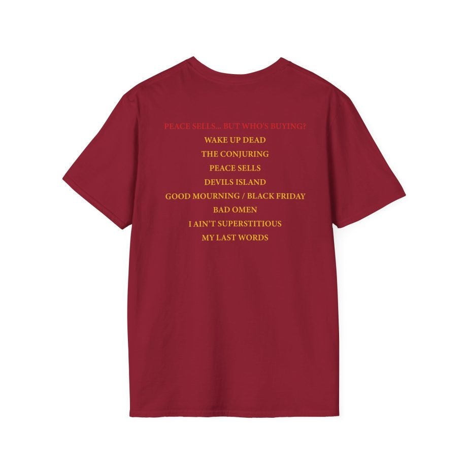 Megadeth Peace Sells Tracklist Unisex Softstyle T-Shirt