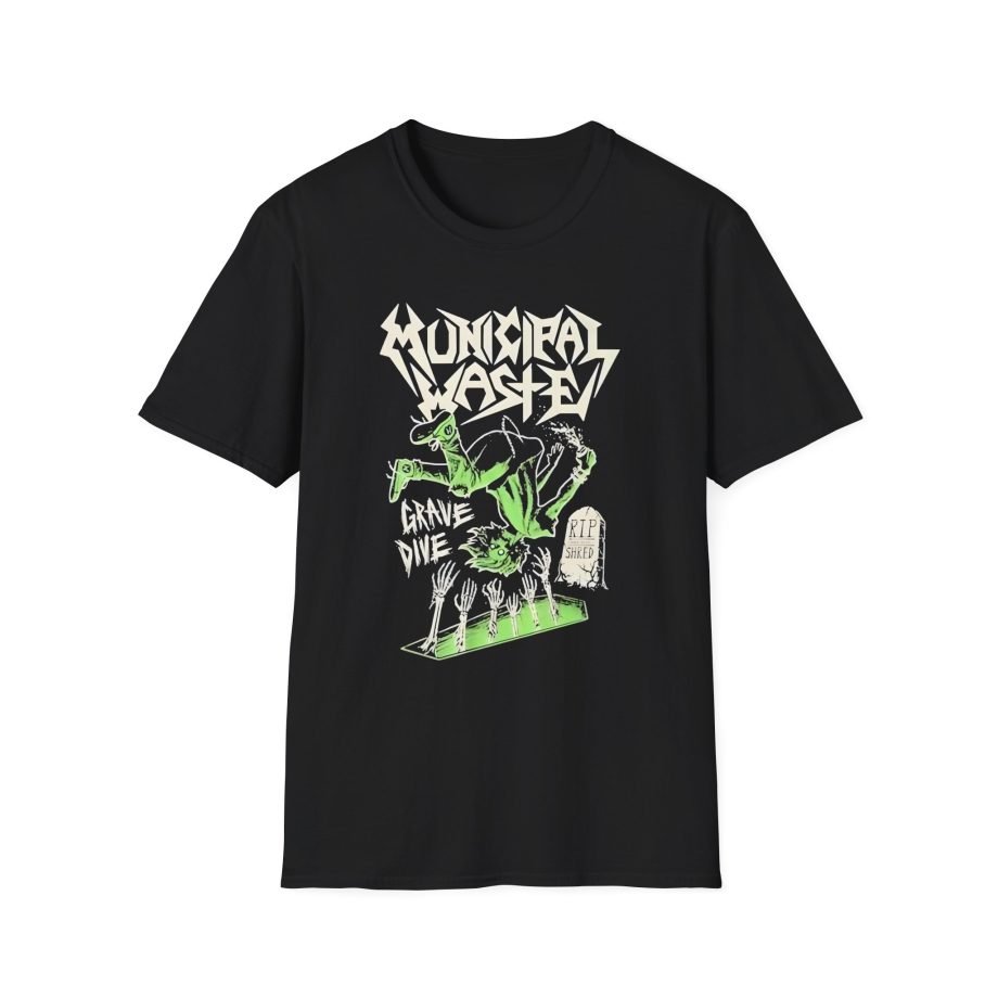 Municipal Waste Glow Grave Dive Unisex Softstyle T-Shirt