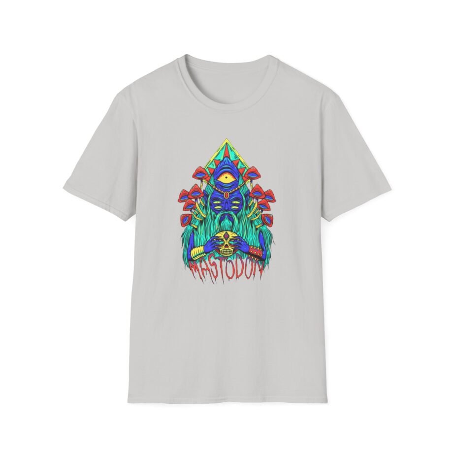 Mastodon Mushroom Wizard Glow Unisex Softstyle T-Shirt