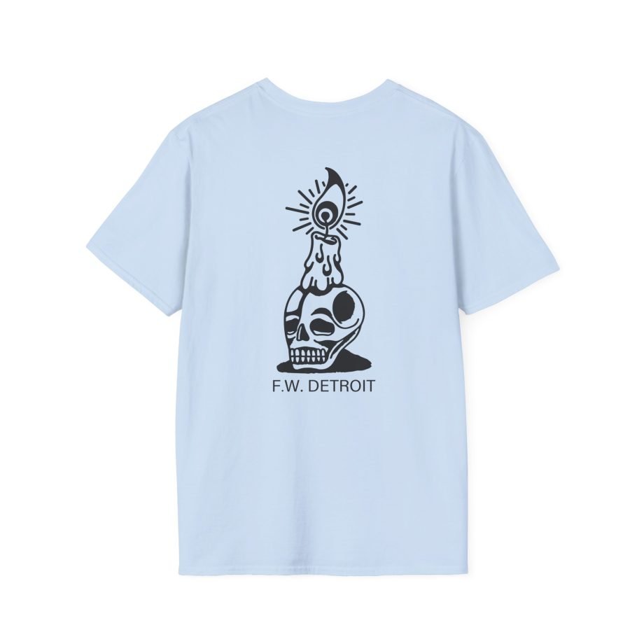 Fireworks Skull Unisex Softstyle T-Shirt