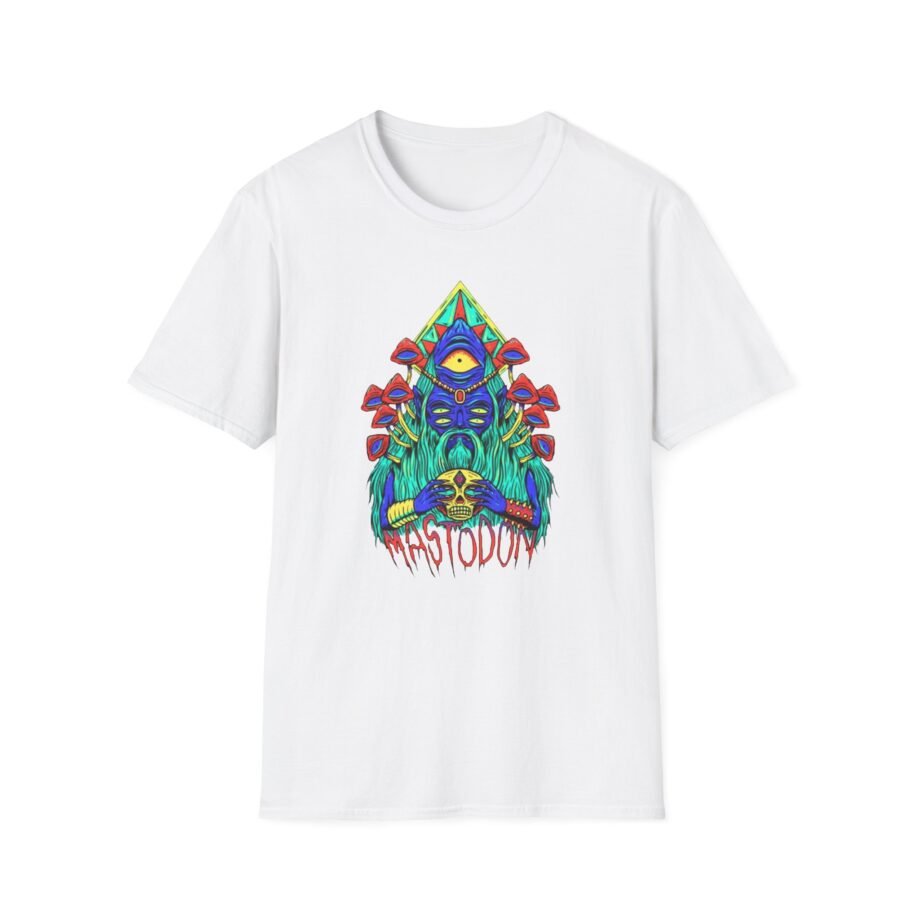 Mastodon Mushroom Wizard Glow Unisex Softstyle T-Shirt