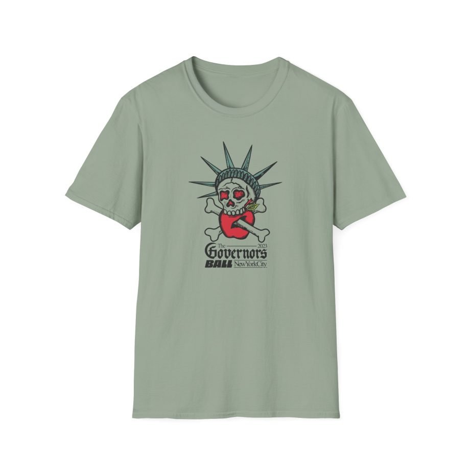 Gov Ball Liberty Skull Unisex Softstyle T-Shirt