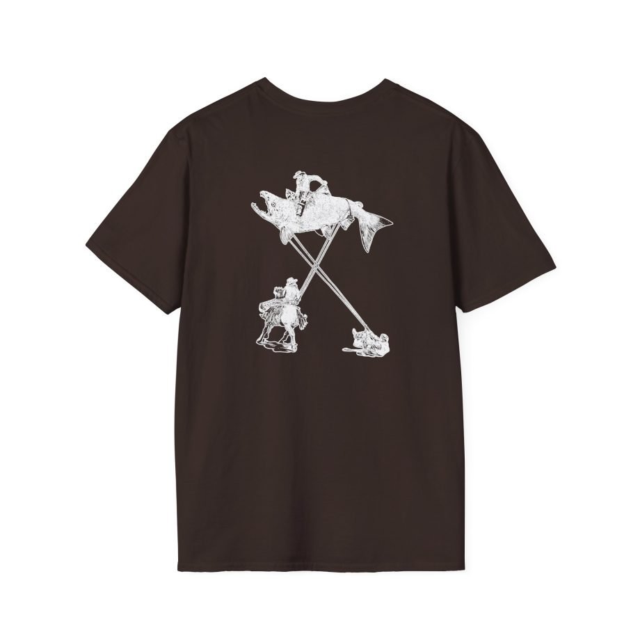The Take Charcoal Salmon Rodeo Unisex Softstyle T-Shirt