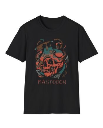 Mastodon Octopus Tattoo Unisex Softstyle T-Shirt