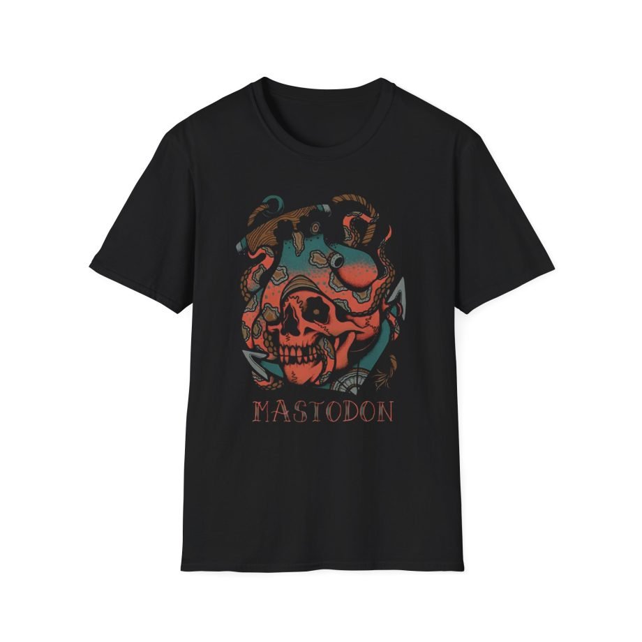 Mastodon Octopus Tattoo Unisex Softstyle T-Shirt