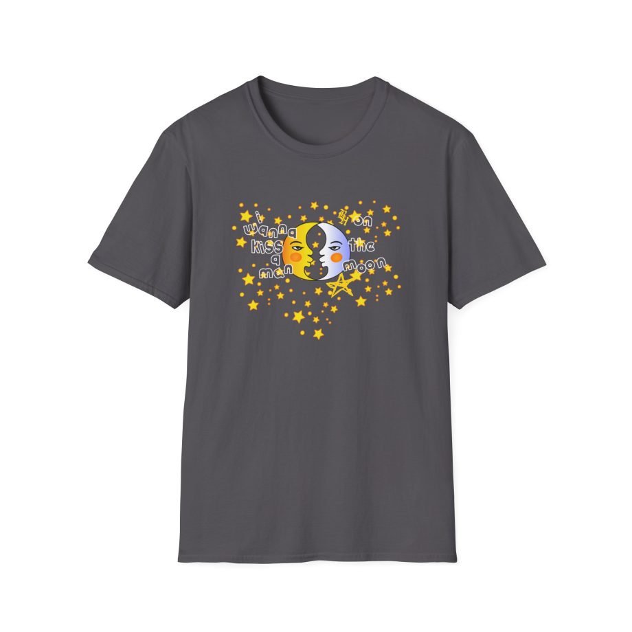 B I Wanna Kiss a Man on the Moon Unisex Softstyle T-Shirt