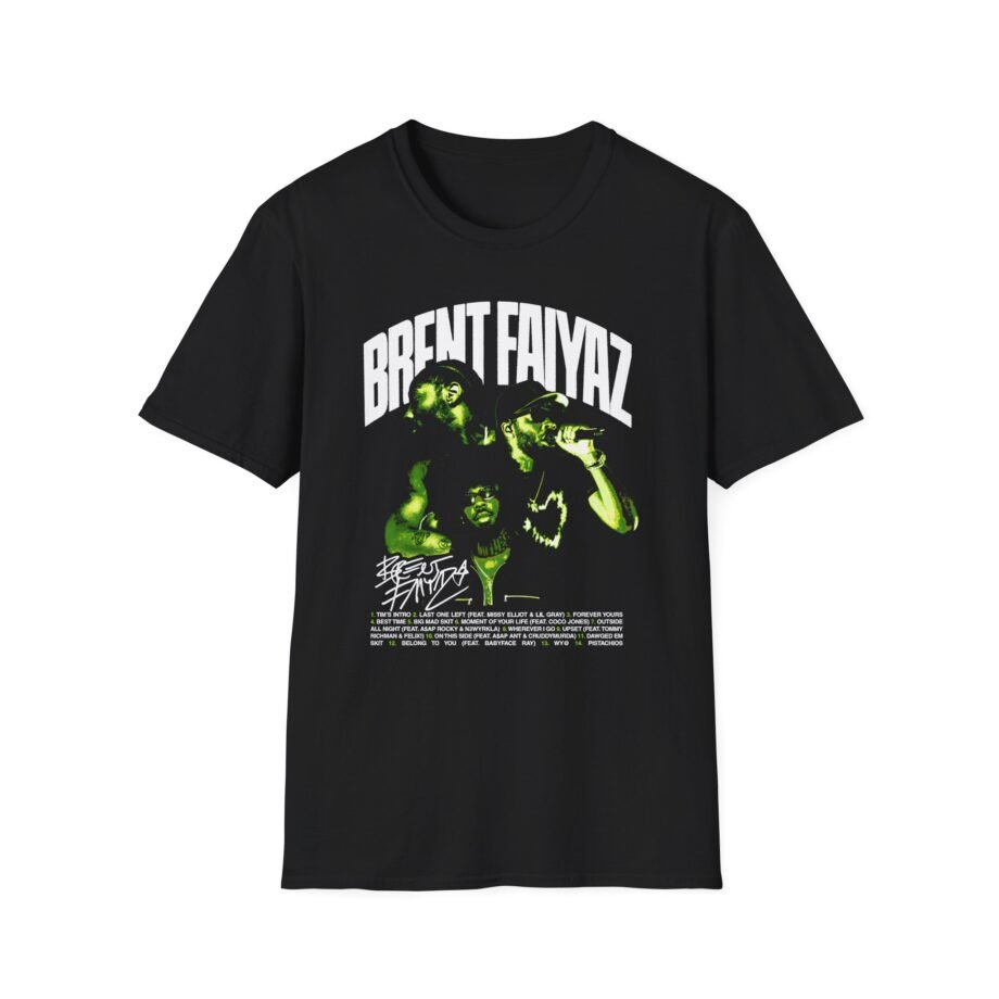 Brent Faiyaz Larger Than Life Album Unisex Softstyle T-Shirt