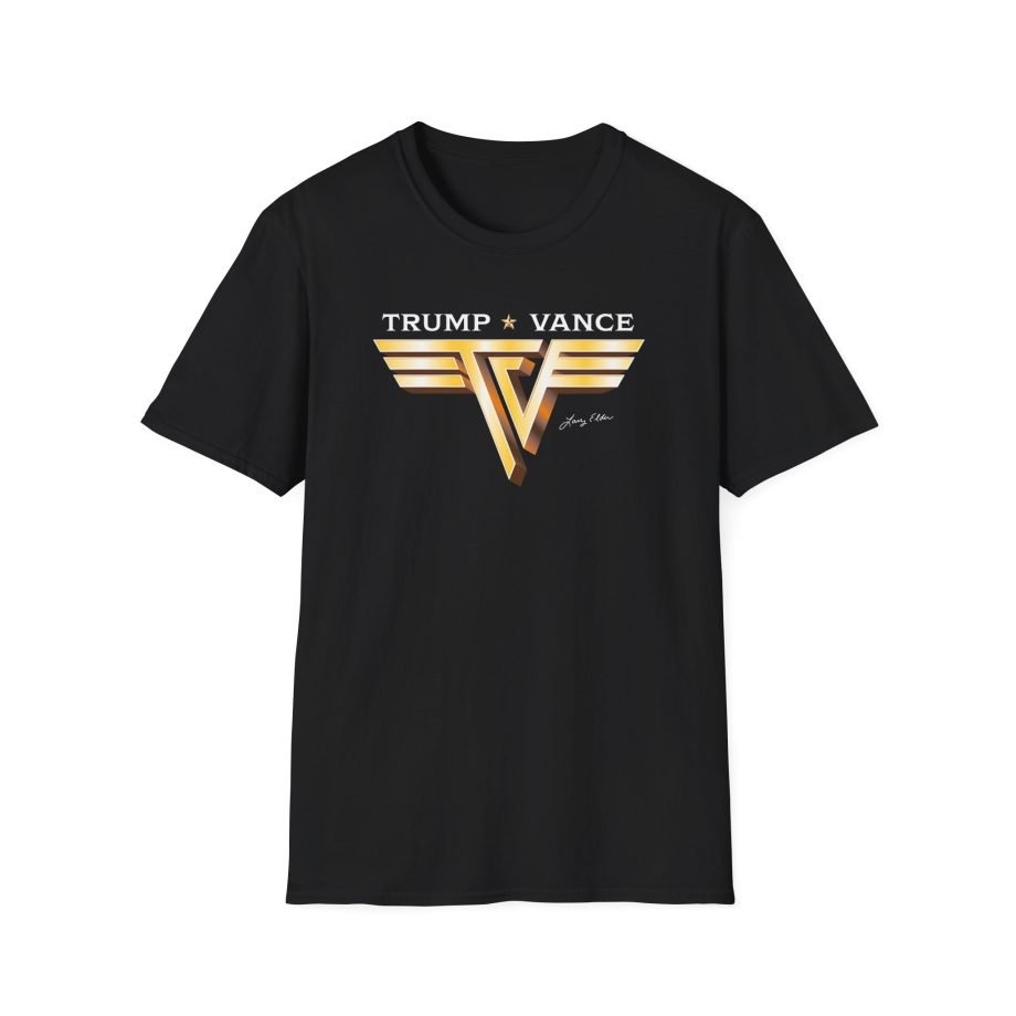 Larry Elder Trump Vance Vintage Band unisex softstyle t-shirt