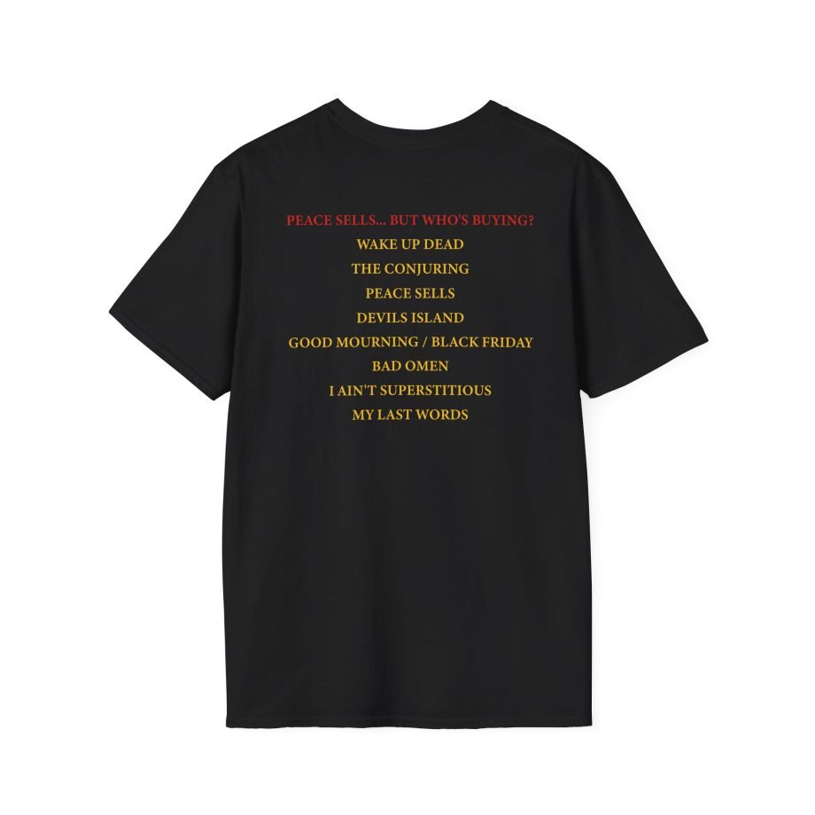 Megadeth Peace Sells Tracklist Unisex Softstyle T-Shirt