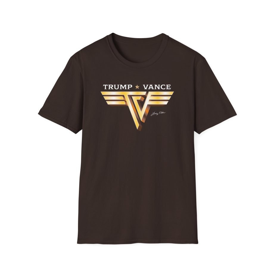 Larry Elder Trump Vance Vintage Band unisex softstyle t-shirt