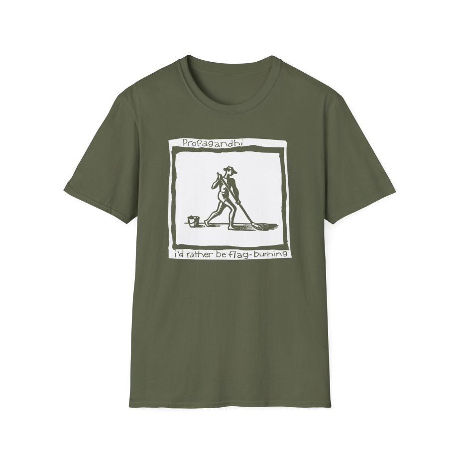 Propagandhi I'd Rather Be Flag Burning Unisex Softstyle T-Shirt