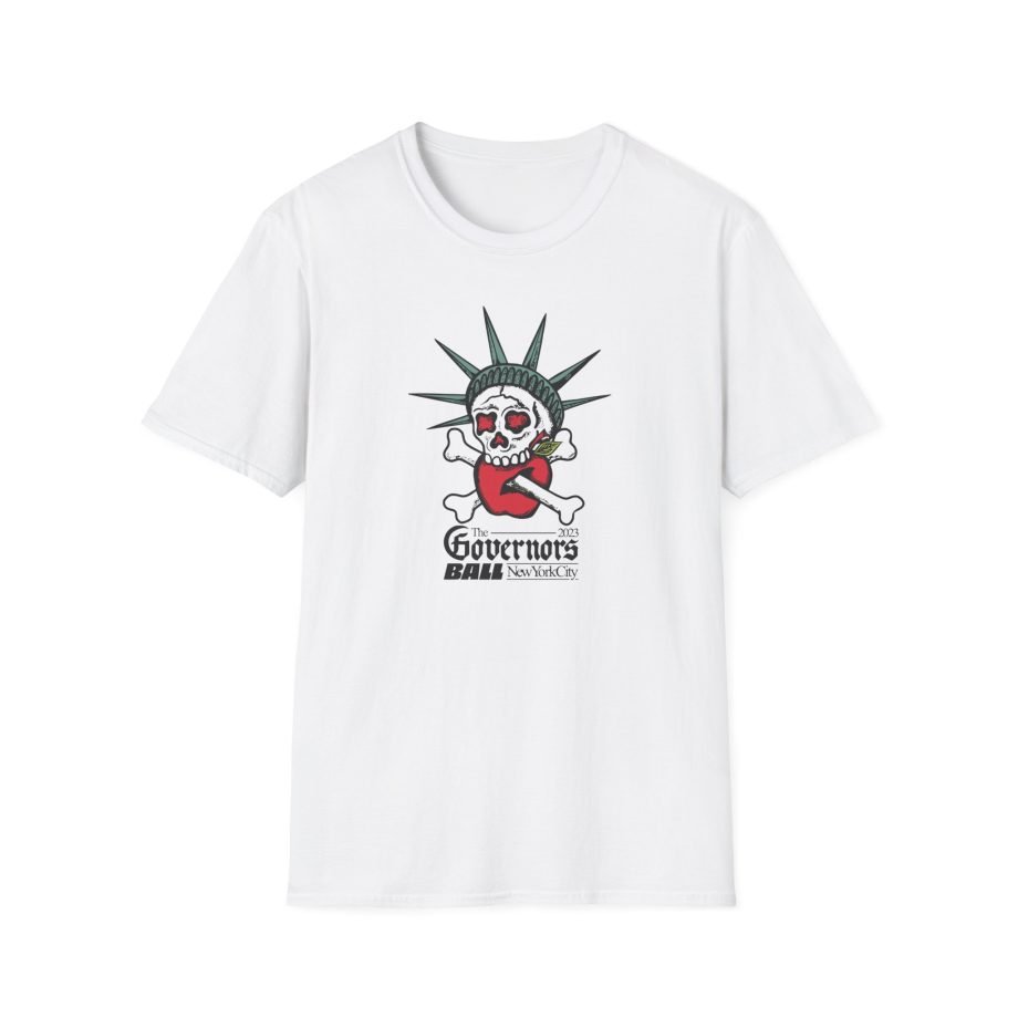 Gov Ball Liberty Skull Unisex Softstyle T-Shirt