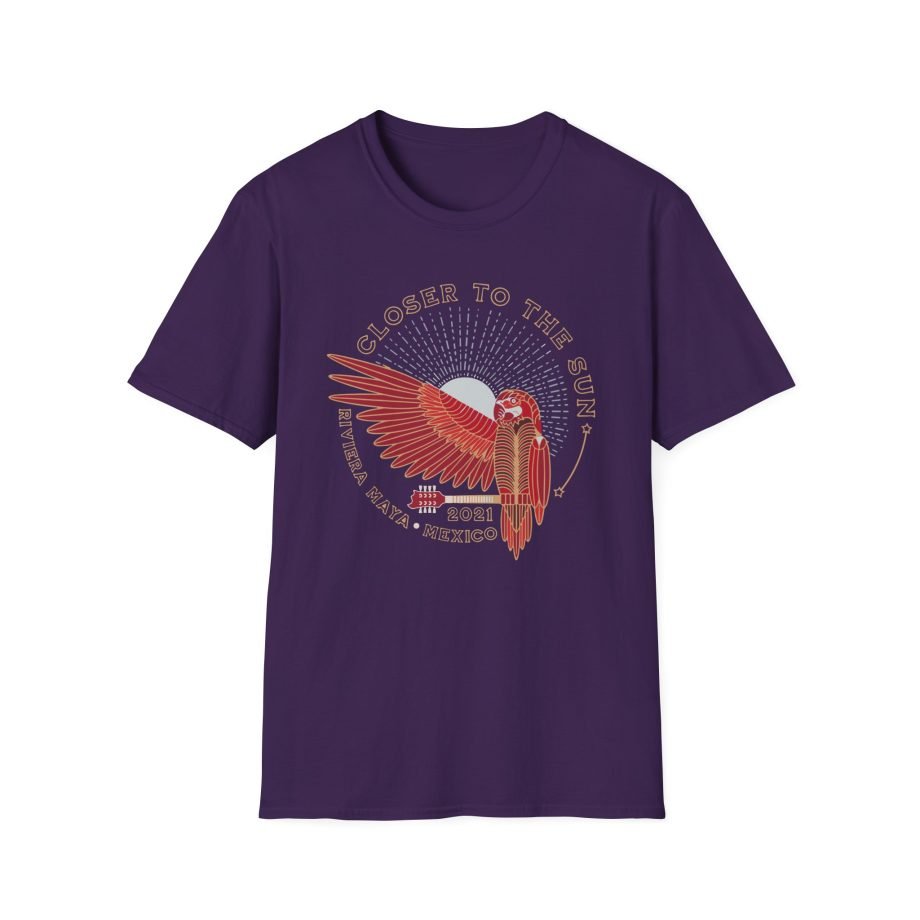 Closer to the Sun 2021 Parrot unisex softstyle t-shirt