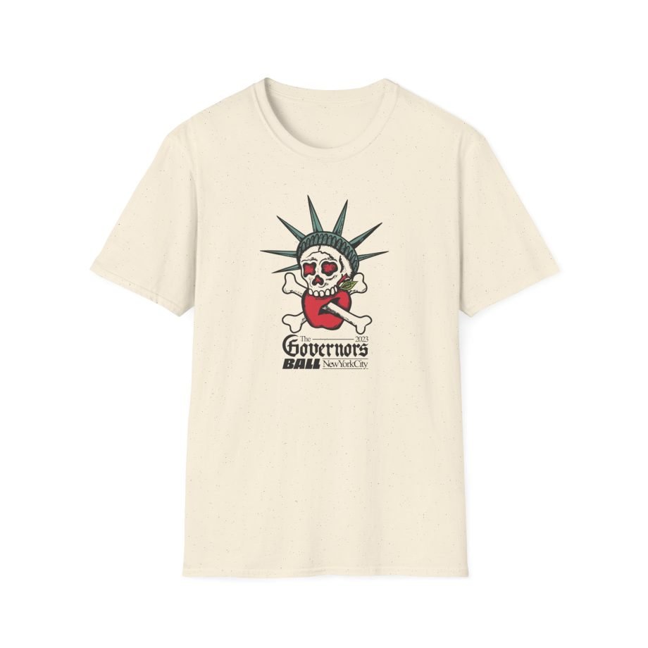 Gov Ball Liberty Skull Unisex Softstyle T-Shirt