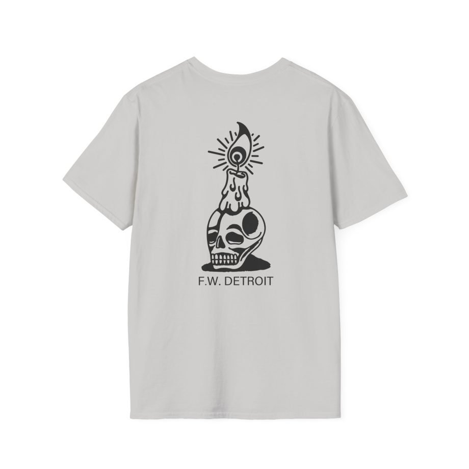 Fireworks Skull Unisex Softstyle T-Shirt