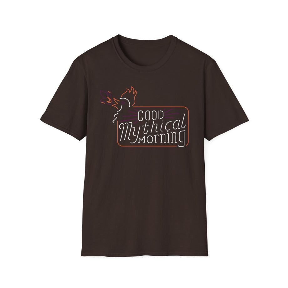 Good Mythical Morning Cockatrice Neon Sign unisex softstyle t-shirt