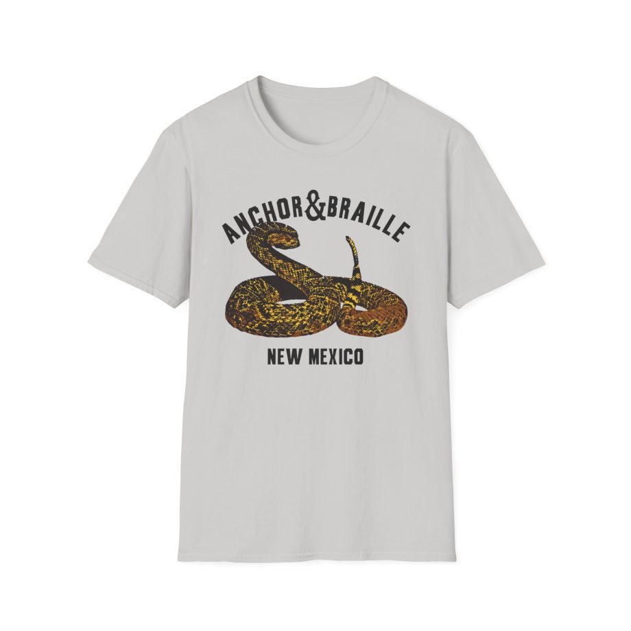 Anchor and Braille Rattle Snake Unisex Softstyle T-Shirt
