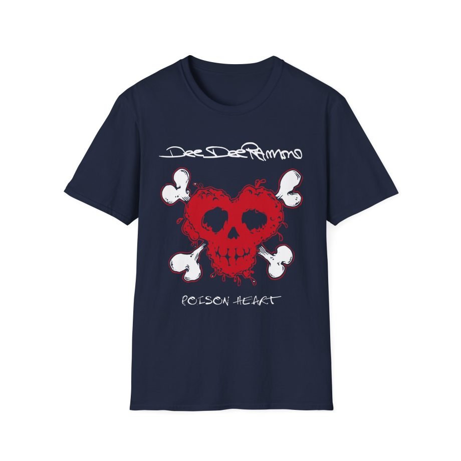 Ramones Distressed Poison Heart Unisex Softstyle T-Shirt