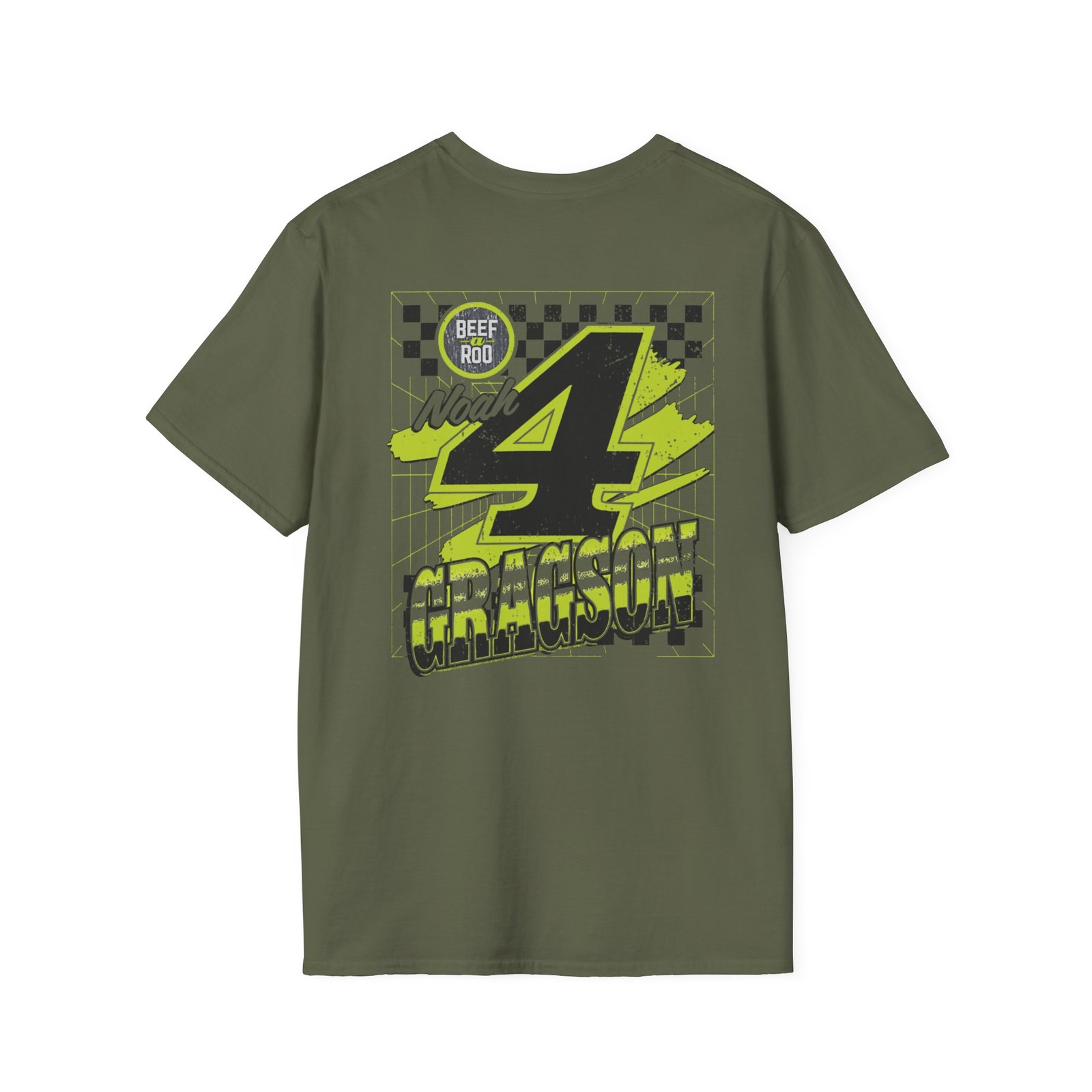 Noah Gragson Beef a Roo 2 Spot Unisex Softstyle T-Shirt