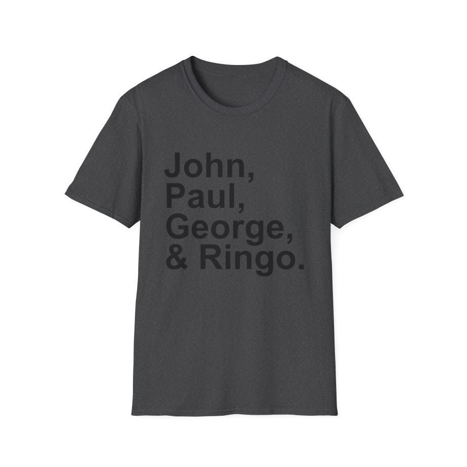 The Beatles John, Paul, George, Ringo Unisex Softstyle T-Shirt