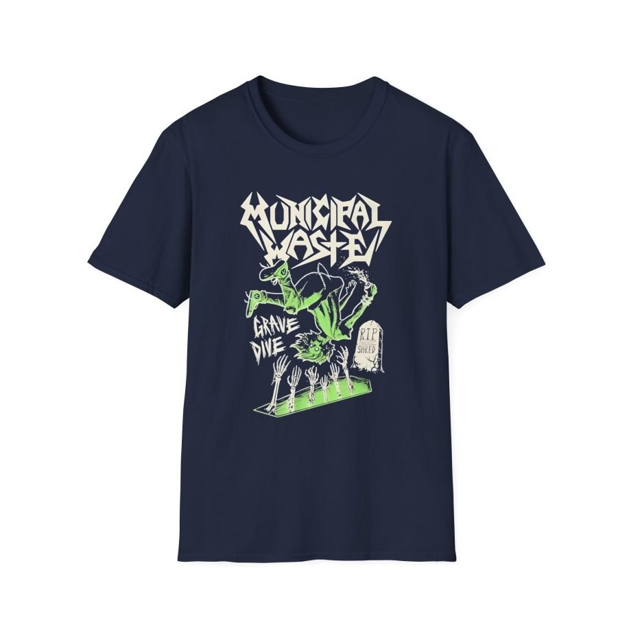 Municipal Waste Glow Grave Dive Unisex Softstyle T-Shirt