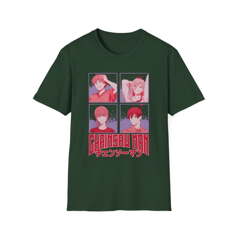 Chainsaw Man Tonal Group Unisex Softstyle T-Shirt