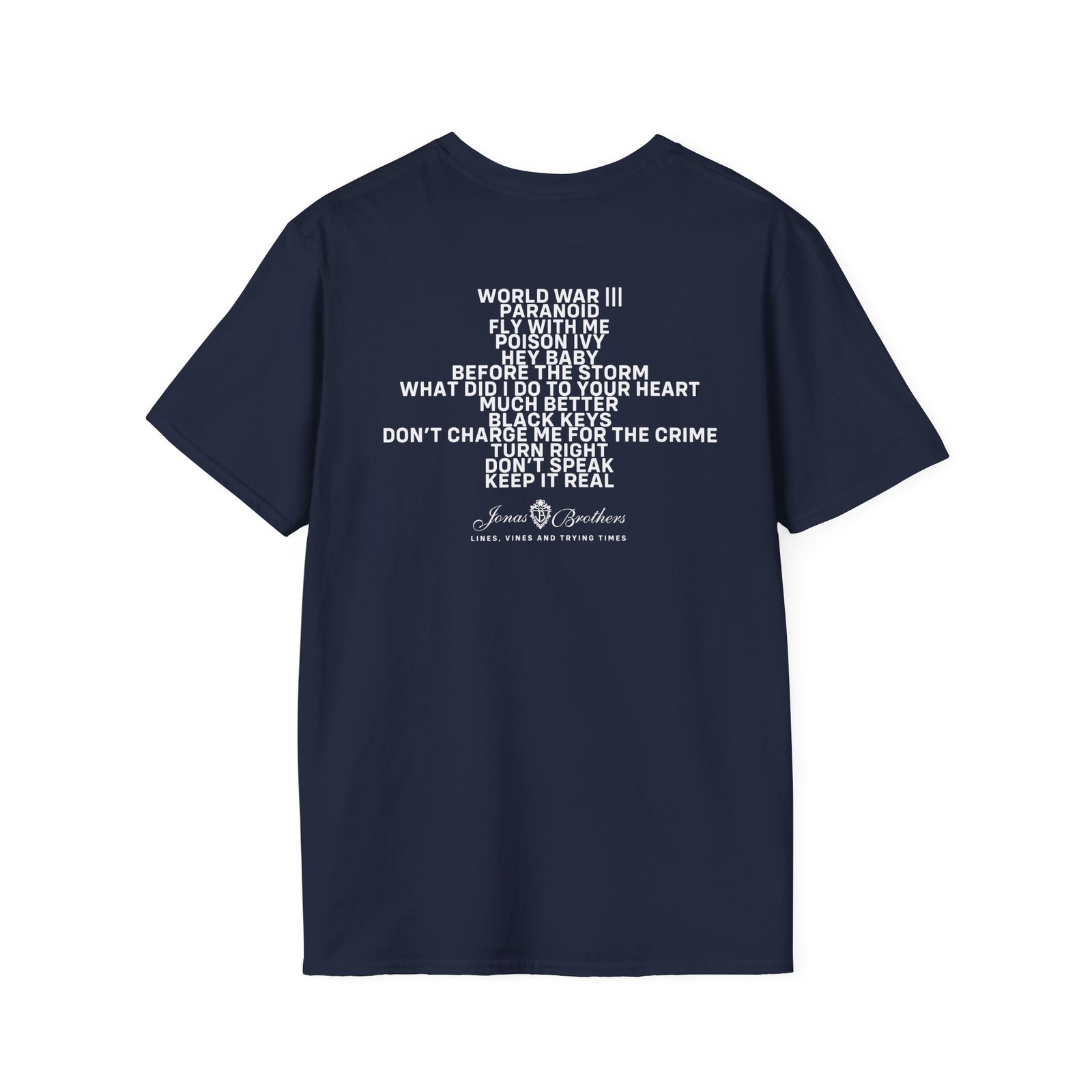 Jonas Brothers Lines Vines & Trying Times Unisex Softstyle T-Shirt