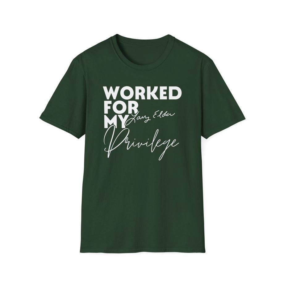 Larry Elder Worked for My Privilege unisex softstyle t-shirt