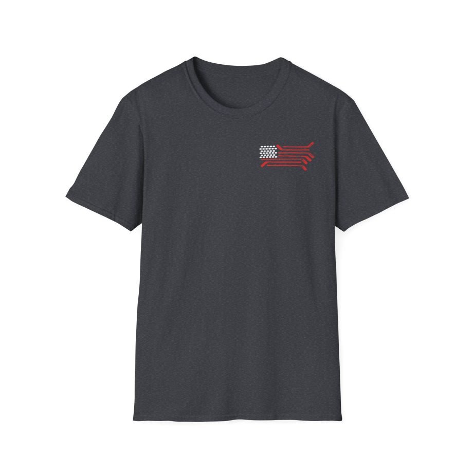 Spittin Chiclets Us Hockey Unisex Softstyle T-Shirt
