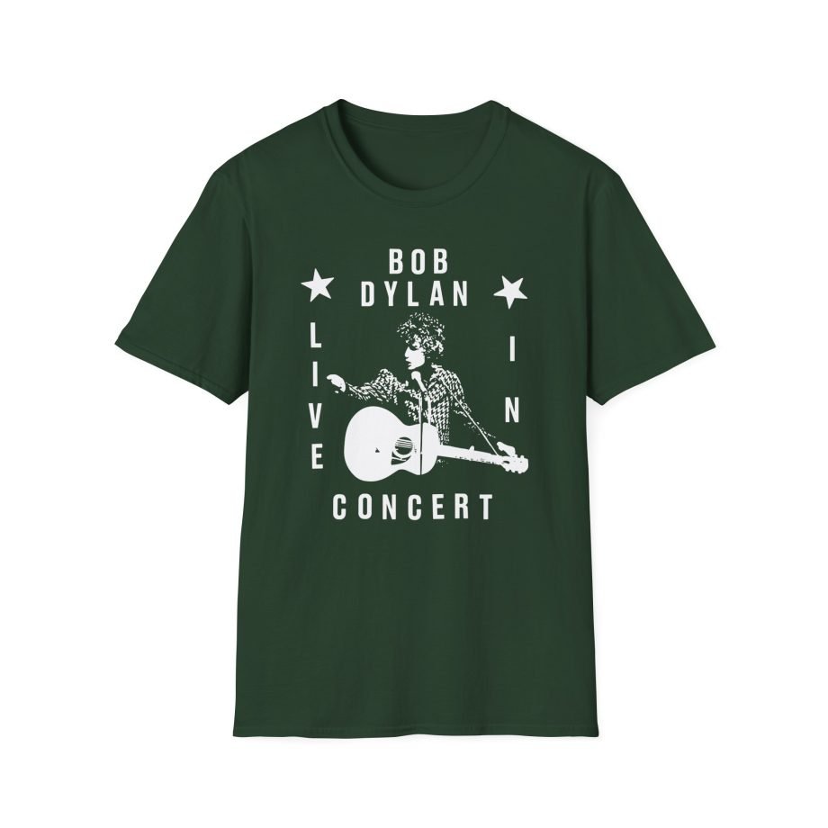 Bob Dylan Live In Concert Unisex Softstyle T-Shirt