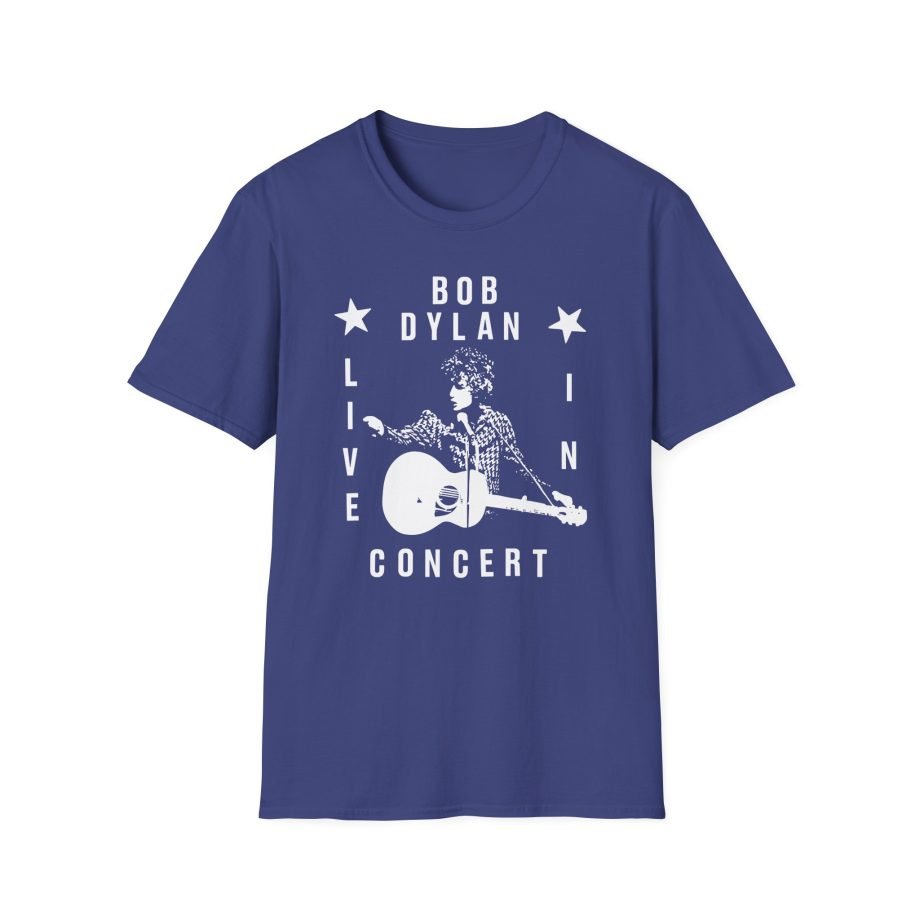 Bob Dylan Live In Concert Unisex Softstyle T-Shirt