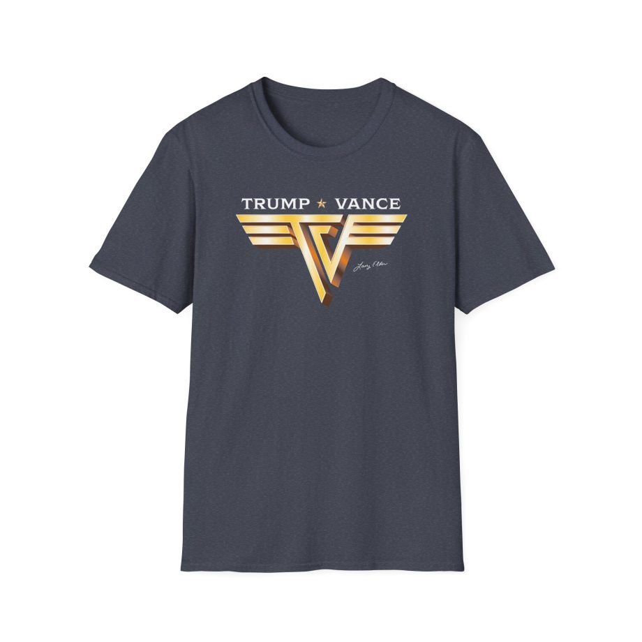 Larry Elder Trump Vance Vintage Band unisex softstyle t-shirt