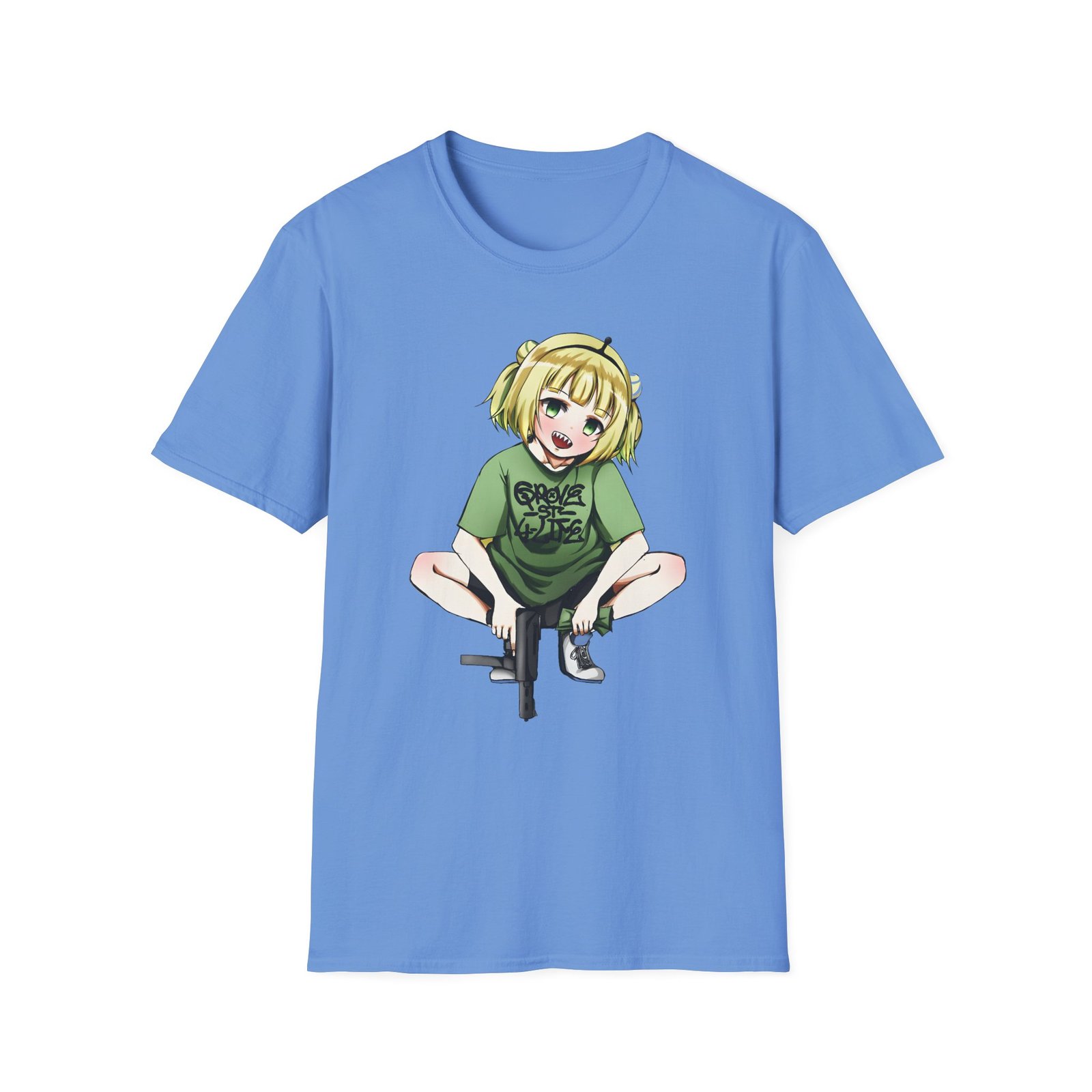 Girl And Gun Amano Pikamee Unisex Softstyle T-Shirt