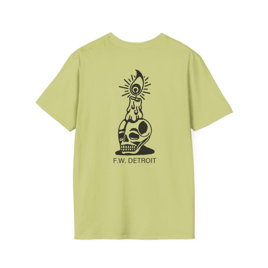 Fireworks Skull Unisex Softstyle T-Shirt