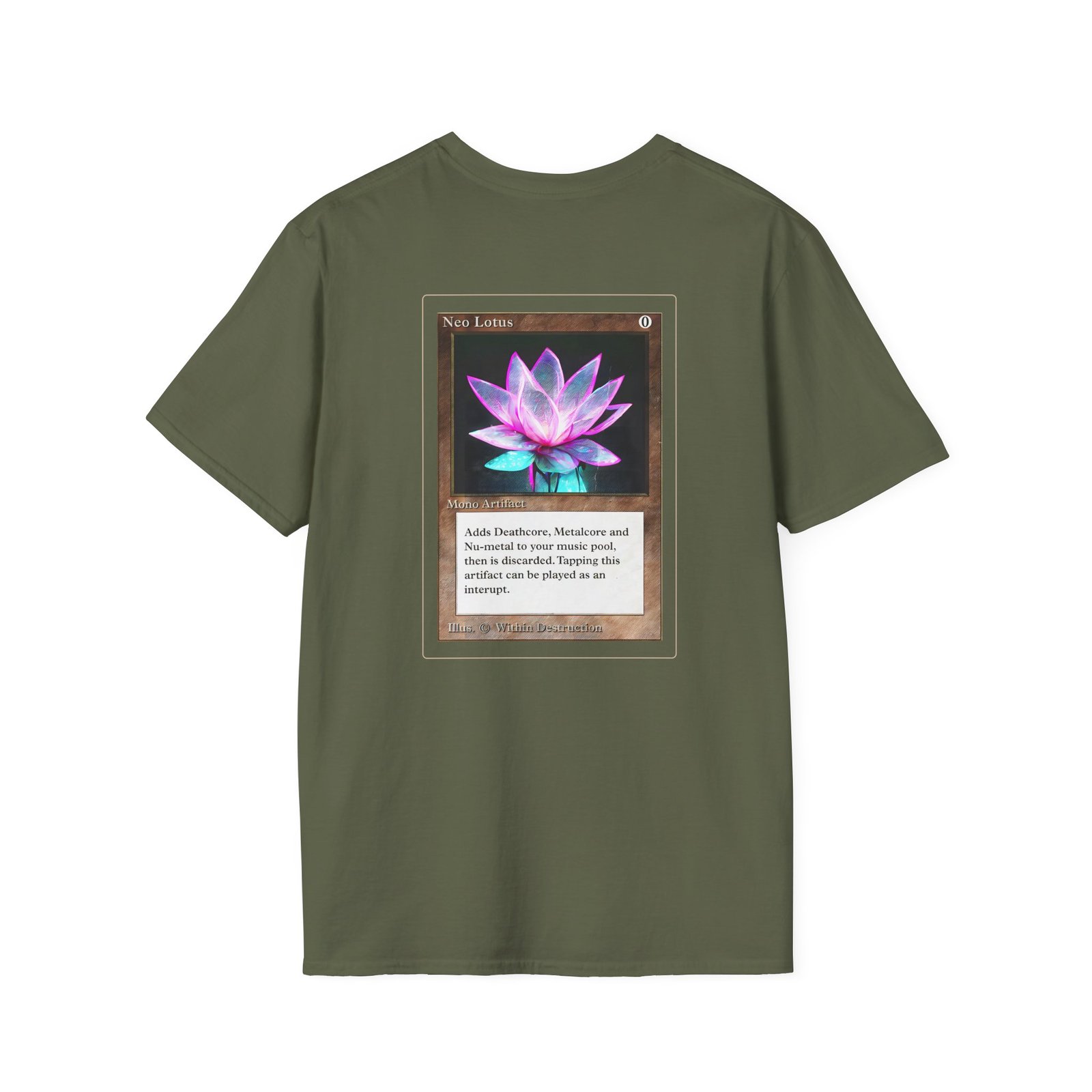 Within Destruction Neo Lotus x MTG unisex softstyle t-shirt