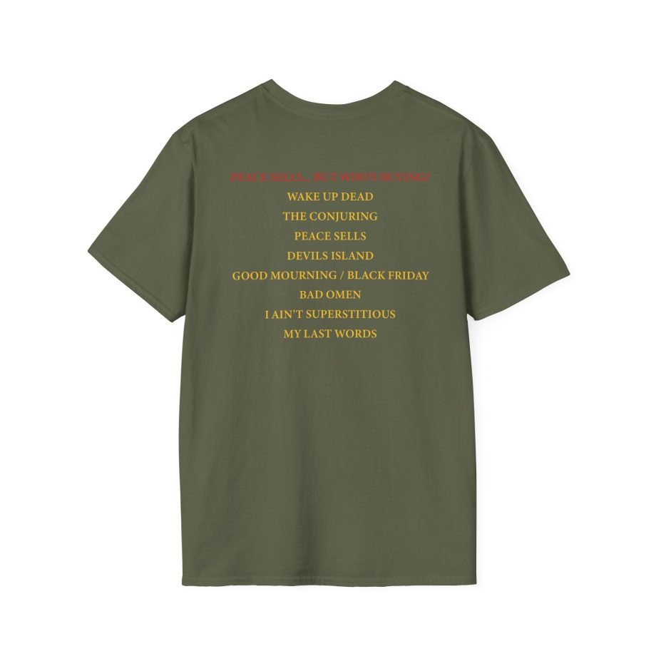 Megadeth Peace Sells Tracklist Unisex Softstyle T-Shirt