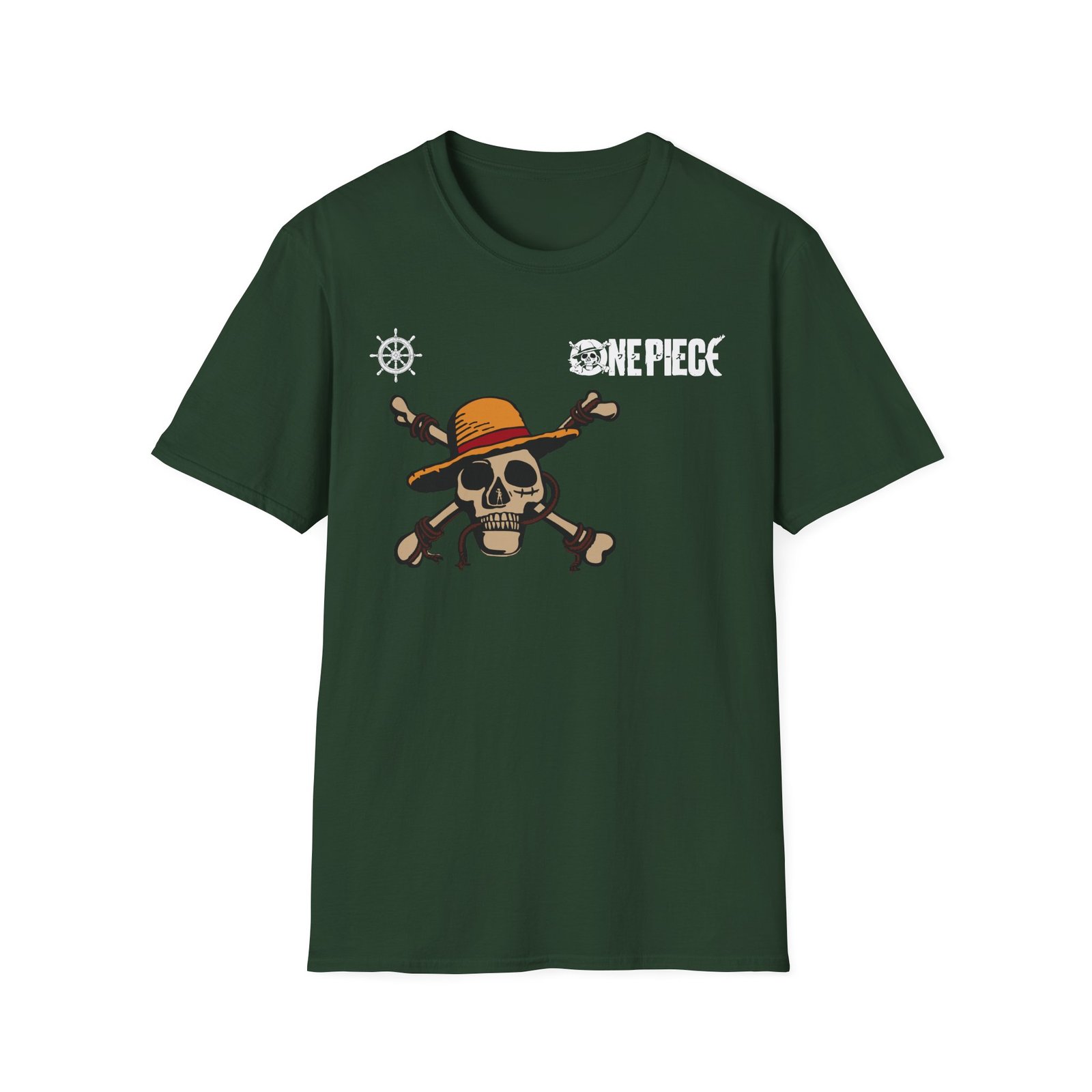 One Piece Straw Hat Pirates Unisex Softstyle T-Shirt