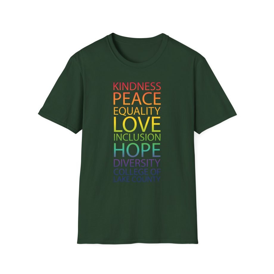 College Lake County Rainbow Equality Unisex Softstyle T-Shirt