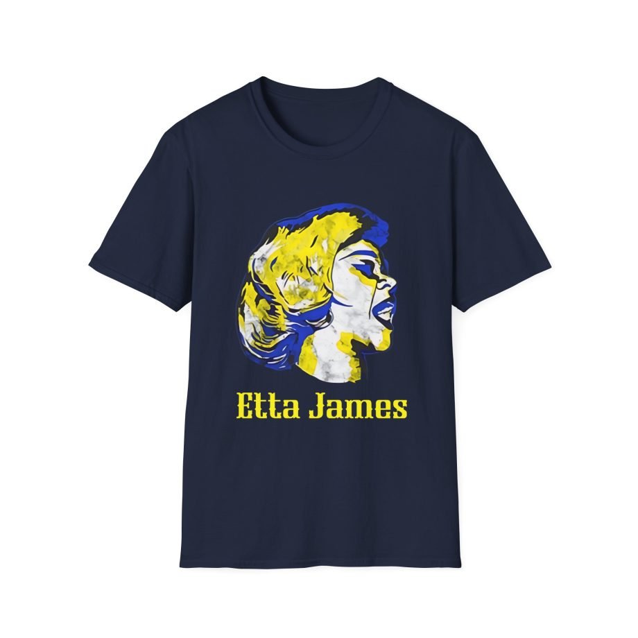 Etta James Vintage Grain Portrait Unisex Softstyle T-Shirt