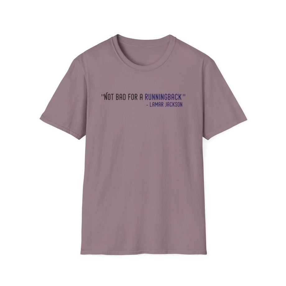 Lamar Jackson The Prodigy Not Bad for a Running Back Unisex Softstyle T-Shirt
