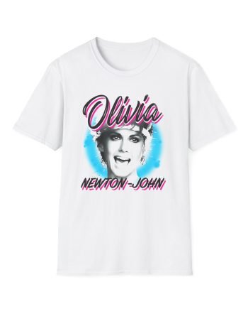 Olivia Newton John Pastel Paint Unisex Softstyle T-Shirt