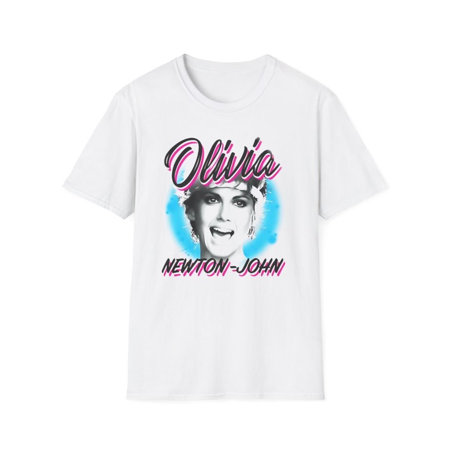 Olivia Newton John Pastel Paint Unisex Softstyle T-Shirt