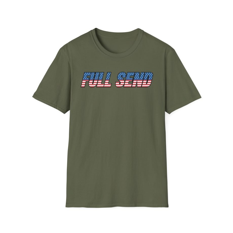Full Send Usa Logo Unisex Softstyle T-Shirt