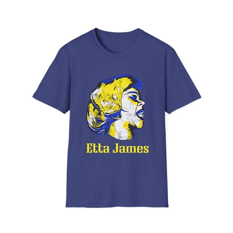 Etta James Vintage Grain Portrait Unisex Softstyle T-Shirt