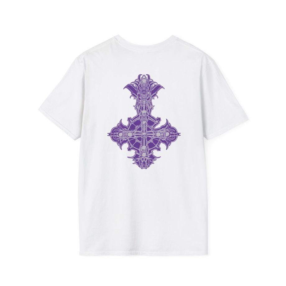 Ghost Band Chrome Purple Skeletá Unisex Softstyle T-Shirt