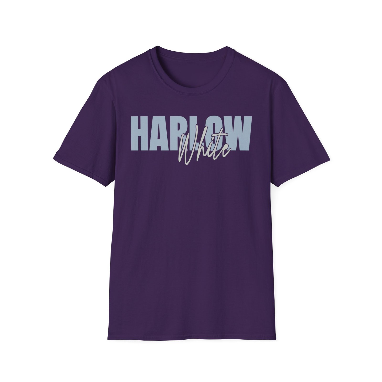 Harlow and Popcorn White Unisex Softstyle T-Shirt