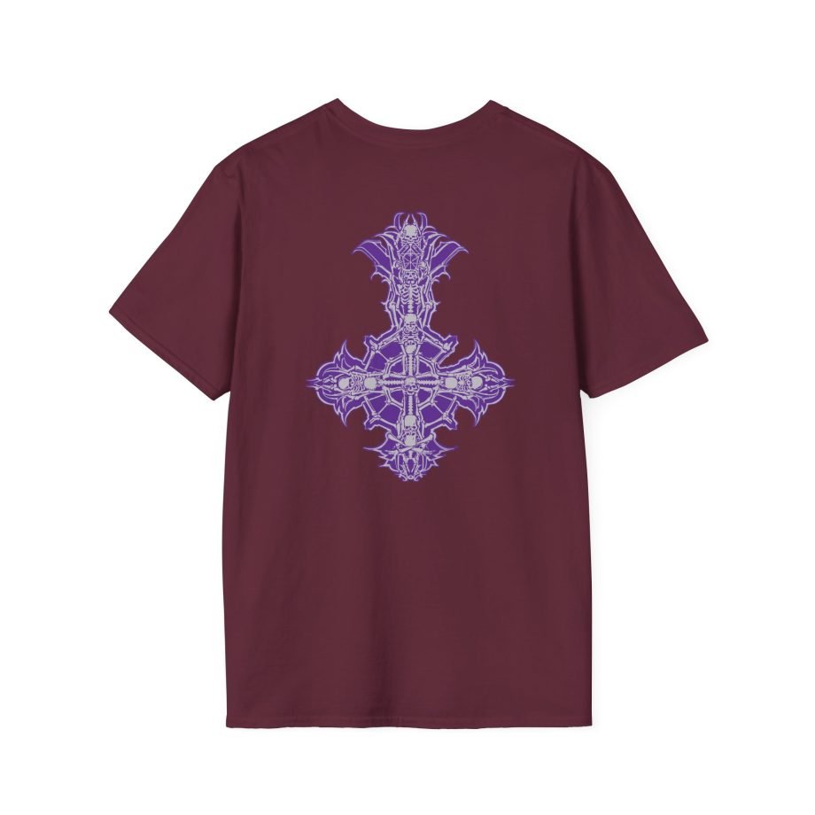 Ghost Band Chrome Purple Skeletá Unisex Softstyle T-Shirt