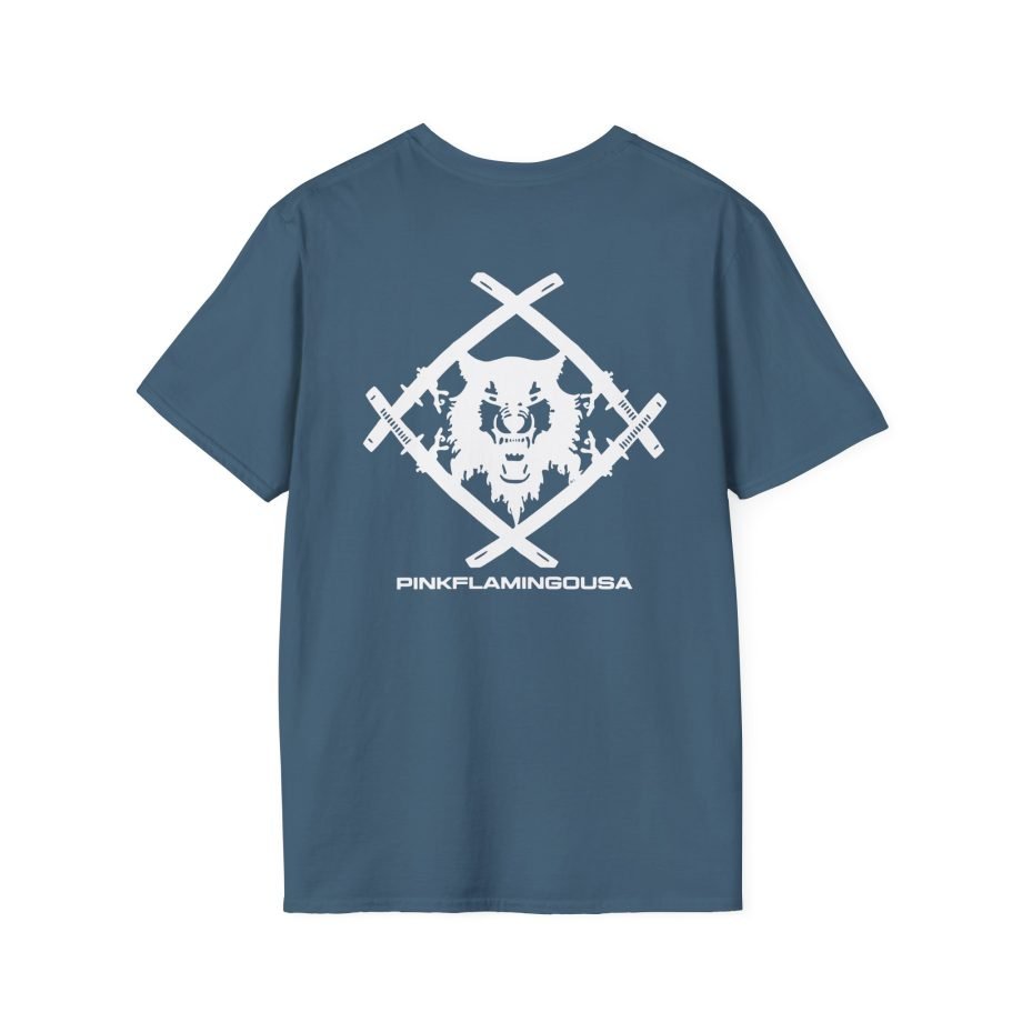 Xavier Wulf Pinkflamingousa unisex softstyle t-shirt